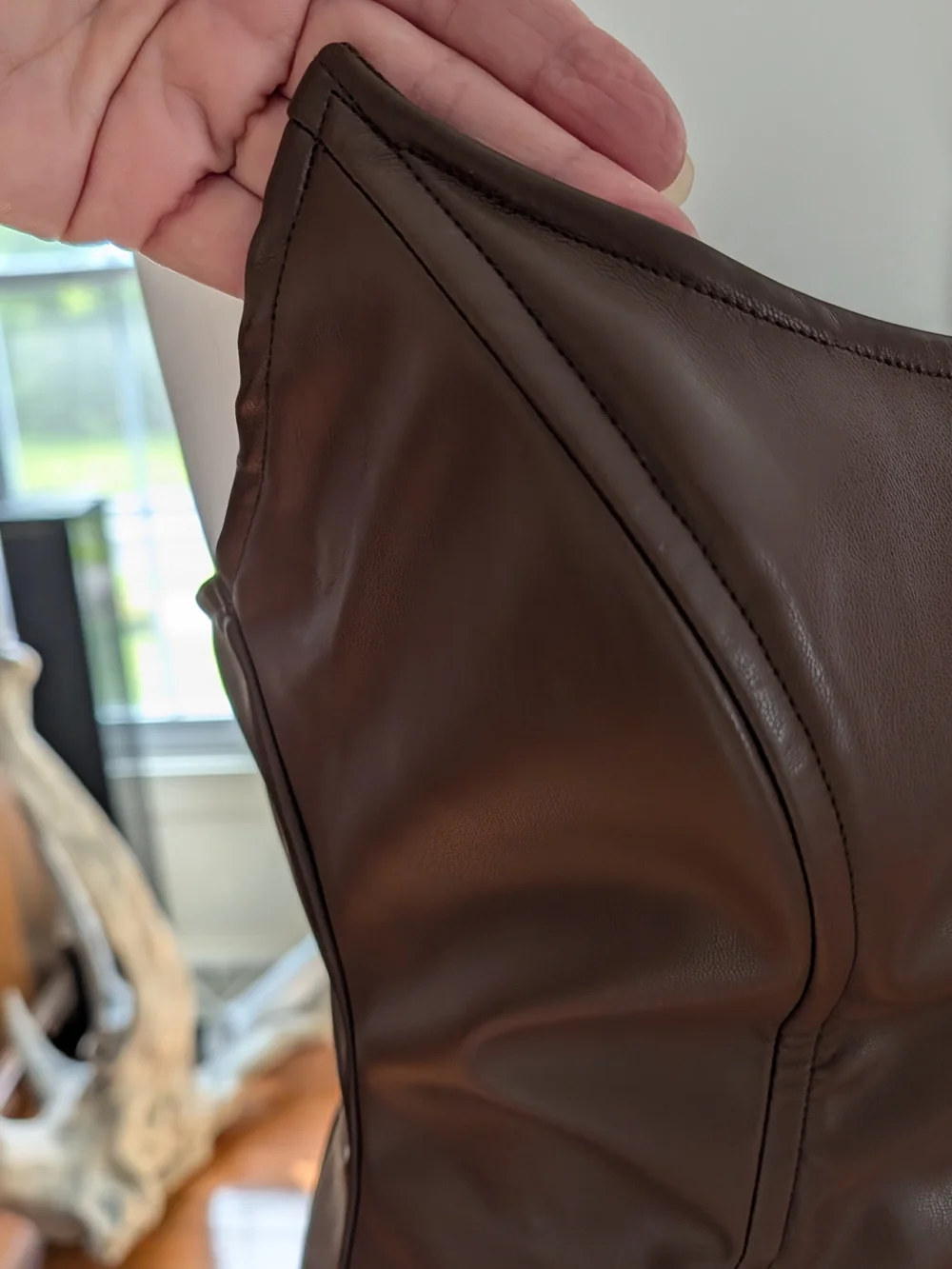 Fashion Nova Brown Faux Leather Mini Dress - Picture 5 of 6